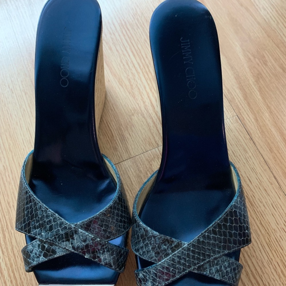 Jimmy Choo wedged Cork heel!’